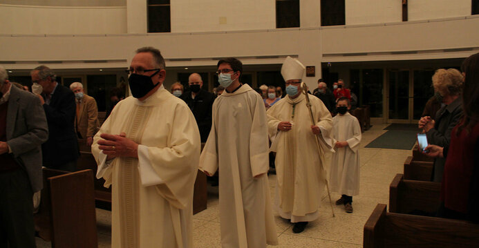 Installation Mass brings together parish's past, present and looks to the future
