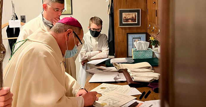 Installation Mass brings together parish's past, present and looks to the future