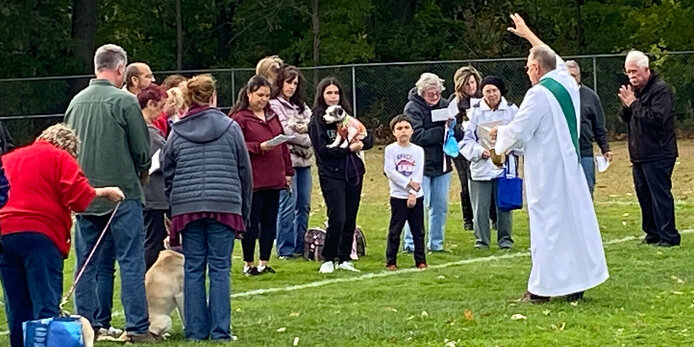 Pets blessed in honor of St. Francis