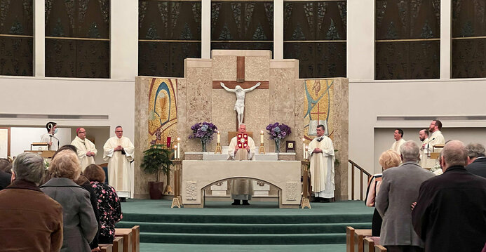 Installation Mass brings together parish's past, present and looks to the future