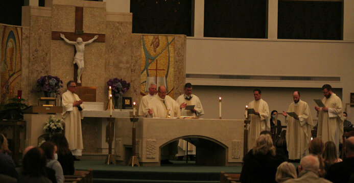 Installation Mass brings together parish's past, present and looks to the future