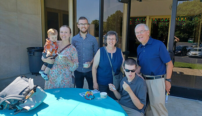 Ice cream socials a hit after Masses