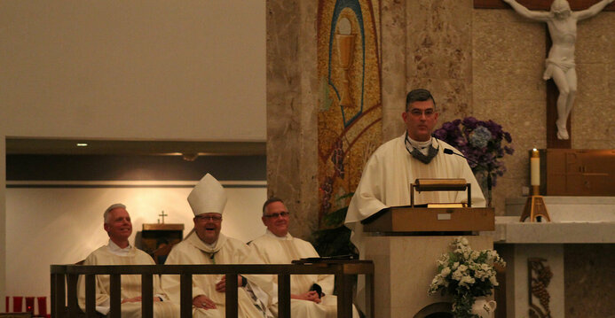 Installation Mass brings together parish's past, present and looks to the future