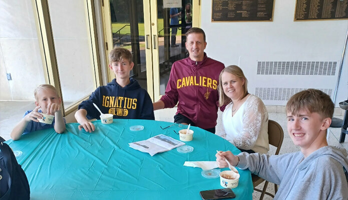 Ice cream socials a hit after Masses