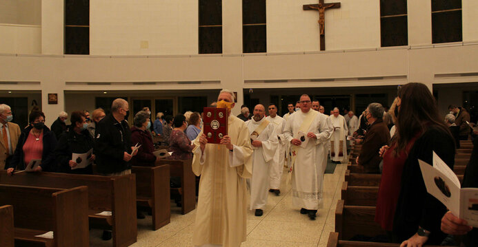 Installation Mass brings together parish's past, present and looks to the future
