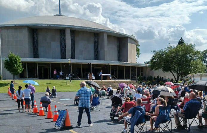 Summer of Fun outdoor Mass and cookout
