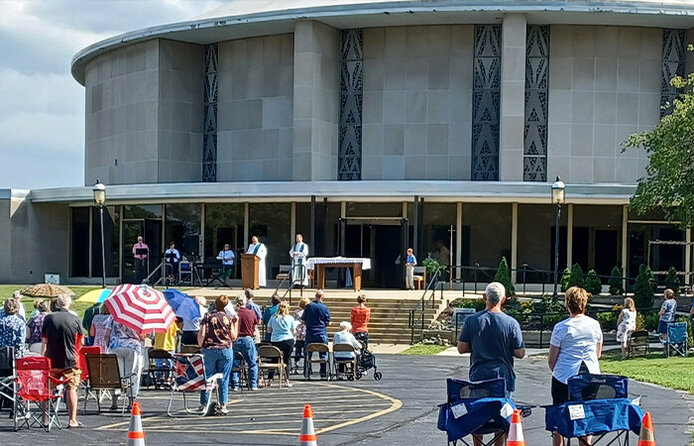 Summer of Fun outdoor Mass and cookout