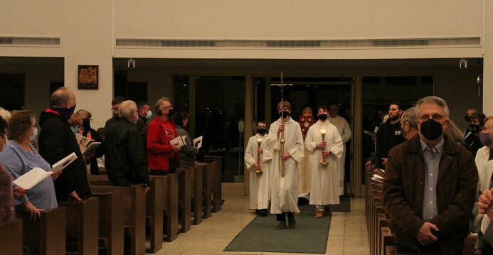 Installation Mass brings together parish's past, present and looks to the future