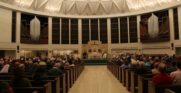 Installation Mass brings together parish's past, present and looks to the future