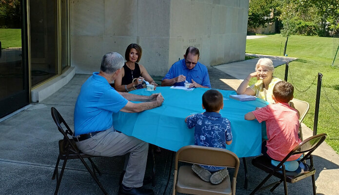Ice cream socials a hit after Masses