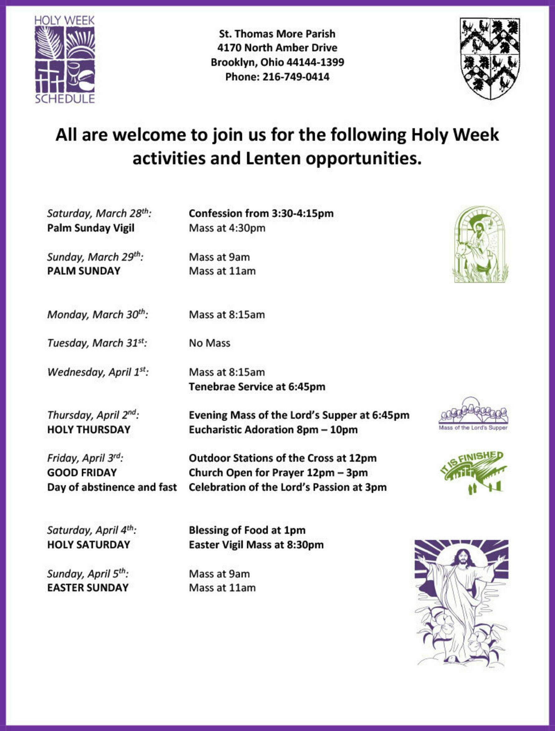 Stm holy week 2026